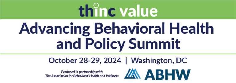 Logo and information banner for the Advancing Behavioral Health and Policy Summit.