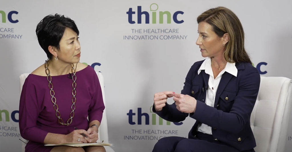 Mabel Jong interviewing Erin Mistry at thINc360 conference